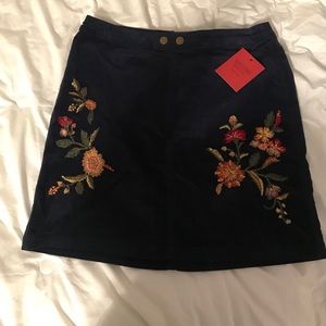 mossimo | corduroy floral skirt